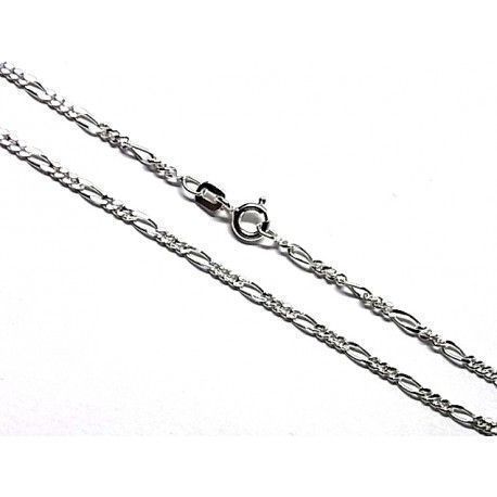 Cadena 70 cm alterna plata – Joyería DL – online de joyas y complementos